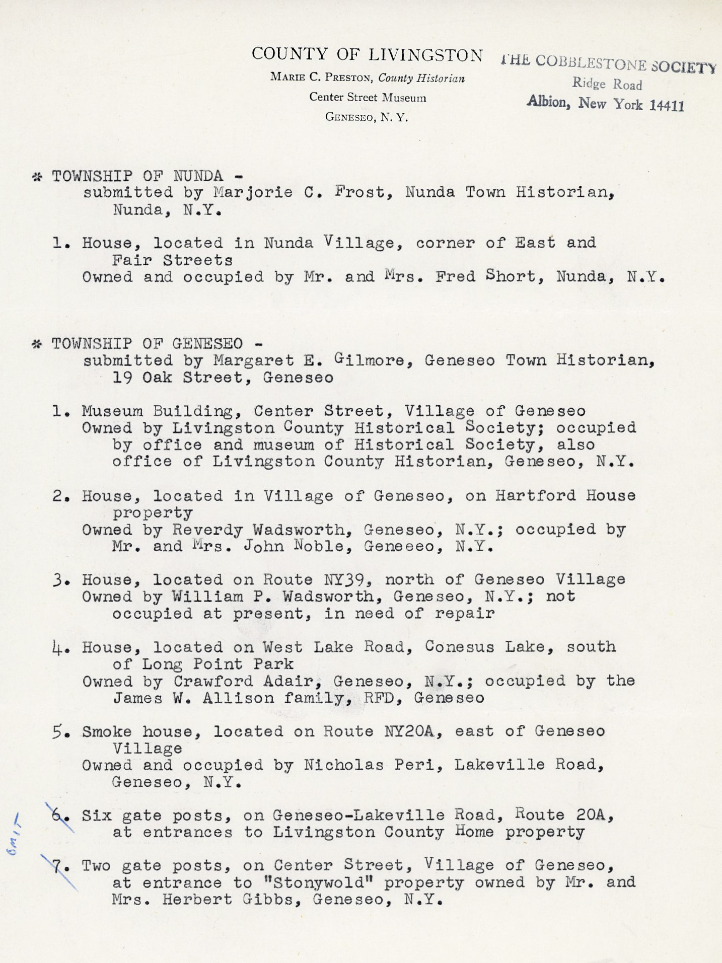 Livingston Cty Structures 1961 2